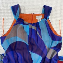 Soft Surroundings Carnivale, Abstract ,Mod, 60&rsquo;s Inspired, Cruise Maxi Dress L