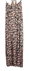Nicole Miller Leopard Satin Slip Maxi Dress Size S Spaghetti Strap Animal Print