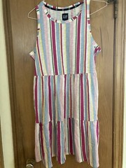 Gap Women&rsquo;s Large Lightweight Tiered Layered Sleeveless Summer Dress NWT!