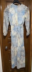 Steve Madden Dress Womens 2 Snake Print Ruffle Sheer Long Sleeve *Needs Repair*