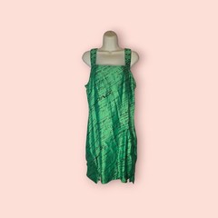 COLLUSION Green Satin Square Neck Mini Dress Digital Text Print Mini Party Dress