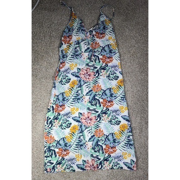 Roxy « Sunlight Whisper » Tropical Floral Maxi Dress – Small