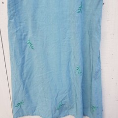 Johnny Was Workshop Adele Drape Cotton Blue Tunic Dress Women Sz S NEW