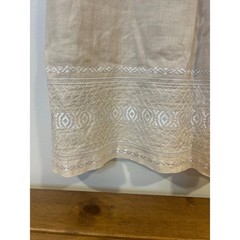 J MCLAUGHLIN Sz M 100% Linen Fully Lined Lightweight Coastal Beach Cottage-Core