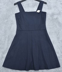Banana Republic Milly Collection® Square Neck Dress Navy Blue NWT(S) Rayon Nylon