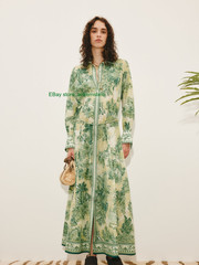 ALE 70% cotton 30% silk long dress lace-up waist shirt dress 2026 dress female