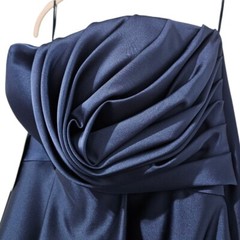John Paul Ataker Midnight Blue Structured Strapless Gown NWT Sz 4