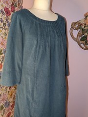 Seasalt Cornwall Kittiwake Dress II Cotton, Corduroy Shift Dress Petrol Blue 10
