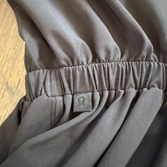 Lululemon City Summer Dress 4 Black Open Back Cutout Mini W8604S Tennis Golf