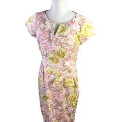 Andrea Fisher Designs NYC Dress Vintage Made USA Size M Old Hollywood Retro