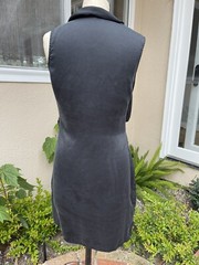 EDUN Black Fringe Silk Dress Size S Small