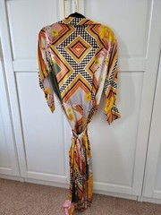 Scanlan theodore *Campaign* Rare silk scarf houndstooth wrap dress AU 8 US 4