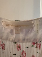 Loveshackfancy Jerome Ruffle Mini Floral Dress, Small, EUC