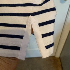 NeWT Vineyard Vines M Cotton Jersey Striped Deep Bay Navy&White Long Sleev Dres