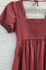 New DISTURBIA Darya Corset Short Sleeve Midaxi Dress Brown Size 6