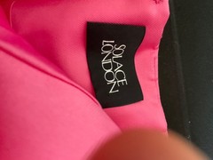 WT Solace London Tiffany Strapless Maxi Dress Pink UK 10 Designer Evening Gown