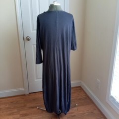 Made In Israel Grey Womens Dress Long Sleeve Miss U Tunic Dress Size M/L Long