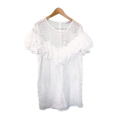 JJ’s Fairyland See Through Eyelet White Dress Large