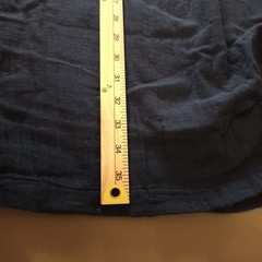 Madewell Patchwork Shift Mini Dress Size XXL Dark Nightfall Blue Pockets Cotton