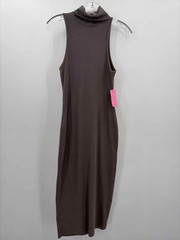 Pre-Owned Zara Grey Size Medium Bodycon Maxi Sleeveless Dress