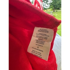 Gianni Bini Red Solid V-Neck Sleeveless Tie Front Sundress Adjustable Strap XL