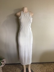 Silence + Noise Women’s Maxi Dress Sleeveless Open Back Beige
