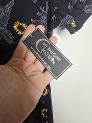 Midnight Hour 2XL NWT Dress Black Crow Raven Sunflower Goth Grunge