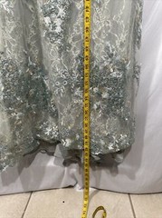 NWT Mac Duggal [ 16 ] 67539 Embellished V Neck Illusion Long Sleeve Gown S791
