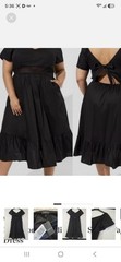 Torrid Black Midi Poplin Sweetheart Cut Out Pocket Dress Plus Size 1