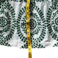 ZARA Dress Small Maxi Embroidered Boho Long Resort Vacation Cruise Cut Out 70s