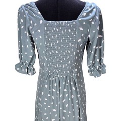 Women&rsquo;s Abercrombie XS Dot Puff Sleeve Milkmaid Midi Dress Cottagecore Romantic