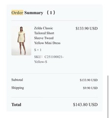 Bella Barnett NWT Pale Yellow Tweed Embellished Belted Mini Dress Size Small