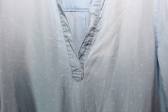 Cloth & Stone Dot Denim Chambray Tunic Top Faded Mini Shirt Dress Size Medium