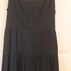 FOREVER 21 NWT Tiered Fit & Flare Sleeveless Black Dress