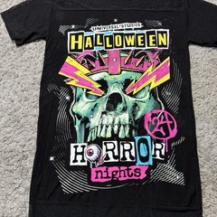 Universal Studios Halloween Horror Nights Dress Mesh Skull Oversized Tee XS