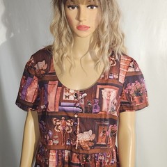Black Friday Australian Book New With Tag Fairy Print Dress Organic Cotton Large