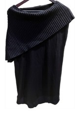 Alice + Olivia Black Wool Short Sweater Dress Sleeveless Women’s Size Small