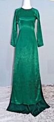 Ao Dai M Lụa Thái Tuấn, w Matching Pants -Bust 34” Waist 29.5&Prime; Length 56&Prime;