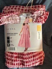 SERRA ALDI RED AMERICANA DRESS SIZE XL 16-18 REGULAR FIT – BRAND NEW IN PACKAGE