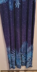 Tommy Bahama Women&rsquo;s V-Neck Short Split Sleeve Stretch Maxi Dress Blue Palms S