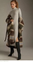 NWT Anthropolgie Daily Practice Gray Rib Turtleneck Sweater Dress Women&rsquo;s Medium