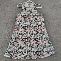 Ocean Coast Womens Dress Size L Multicolor Floral Sleeveless Casual Swing