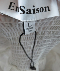 En Saison Cotton Floral Boned Corset Waist Back Tie Side Pocket Midi Dress Sz L