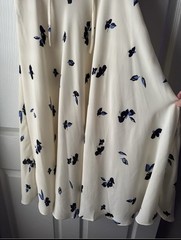 Lauren Ralph Lauren Women’s Ivory Blue Butterfly Chiffon Midi Dress 10P