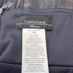 R&M Richards Woman Tiered Dress Embellished Formal Party Size 16W (1 Piece)