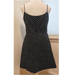 Vintage Jessica Howard Petites Polka Dot Little Black Dress