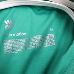 All in Motion Athletic Dress Shelf Bra Asymmetrical One Shoulder Size M Medium