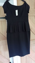 BNWT PAPAYA WEEKEND BLACK SCUBA POLYESTER SPECIAL OCCASION DRESS – 18.