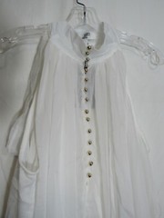 Society Addict White Button Down Front Bow Back Neckline Lined Dress Large NWT