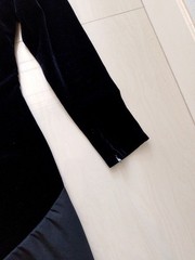 Ganni Versace 80s Sera Velvet Black Dress Size 42 – 8 Women&rsquo;s Vtg Made In Italy